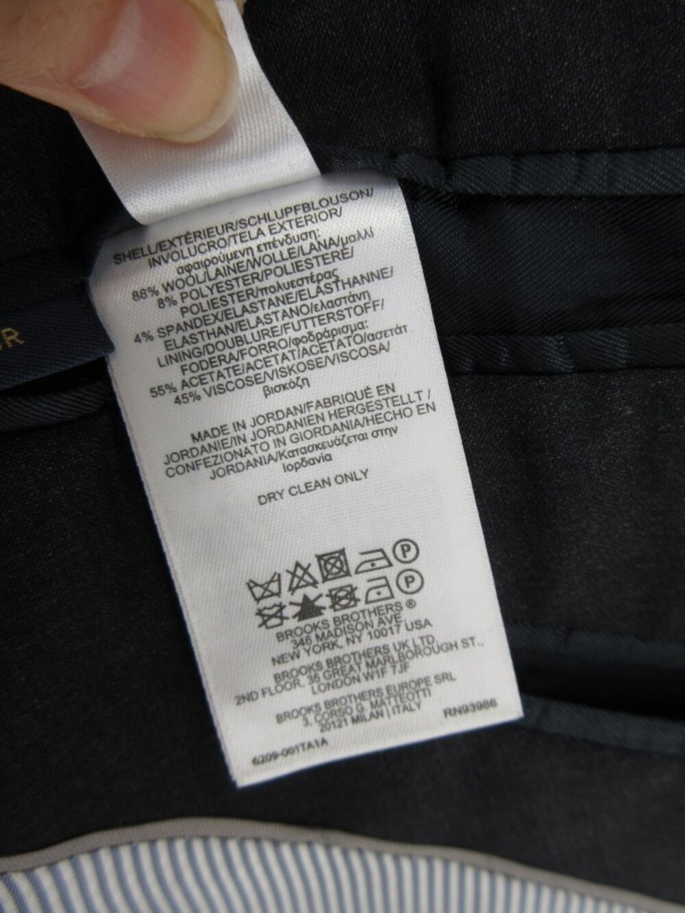 Brooks Brothers Suit 48 Explorer Madison Fit Wool Blazer Pants 38X32* - Picture 12 of 16